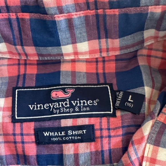 Vineyard Vines Whale Shirt size L (16) - Picture 2 of 4